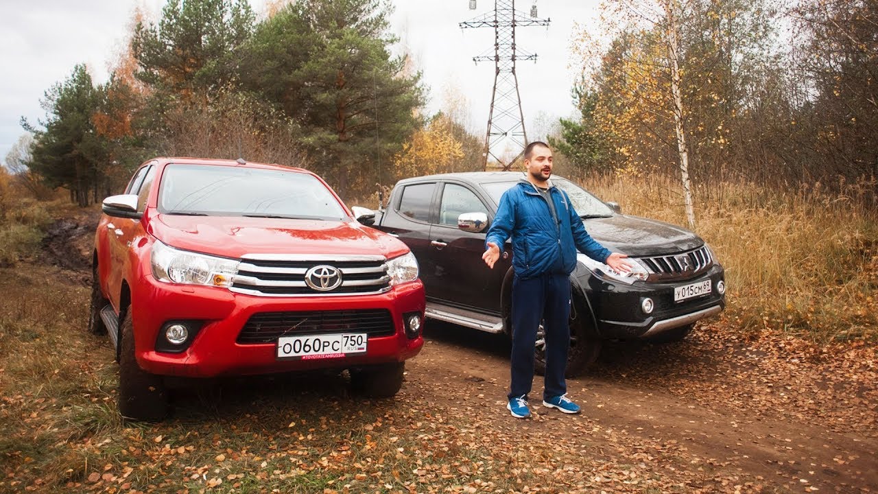 Битва супер горой! Новый Mitsubishi L200 против  Toyota Hilux! Проверка проходимости. Offroad