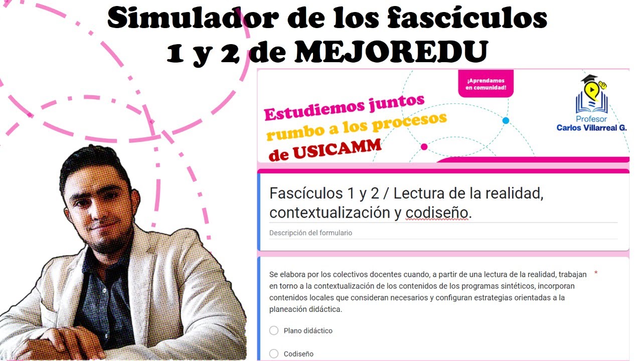 Simulador fascículos 1 y 2 de MEJOREDU / Procesos USICAMM 👩‍🏫🧑‍🏫💛
