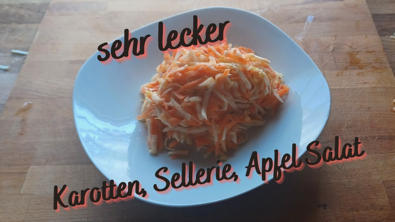 Rohkost  - Karotten, Sellerie, Apfel Salat
