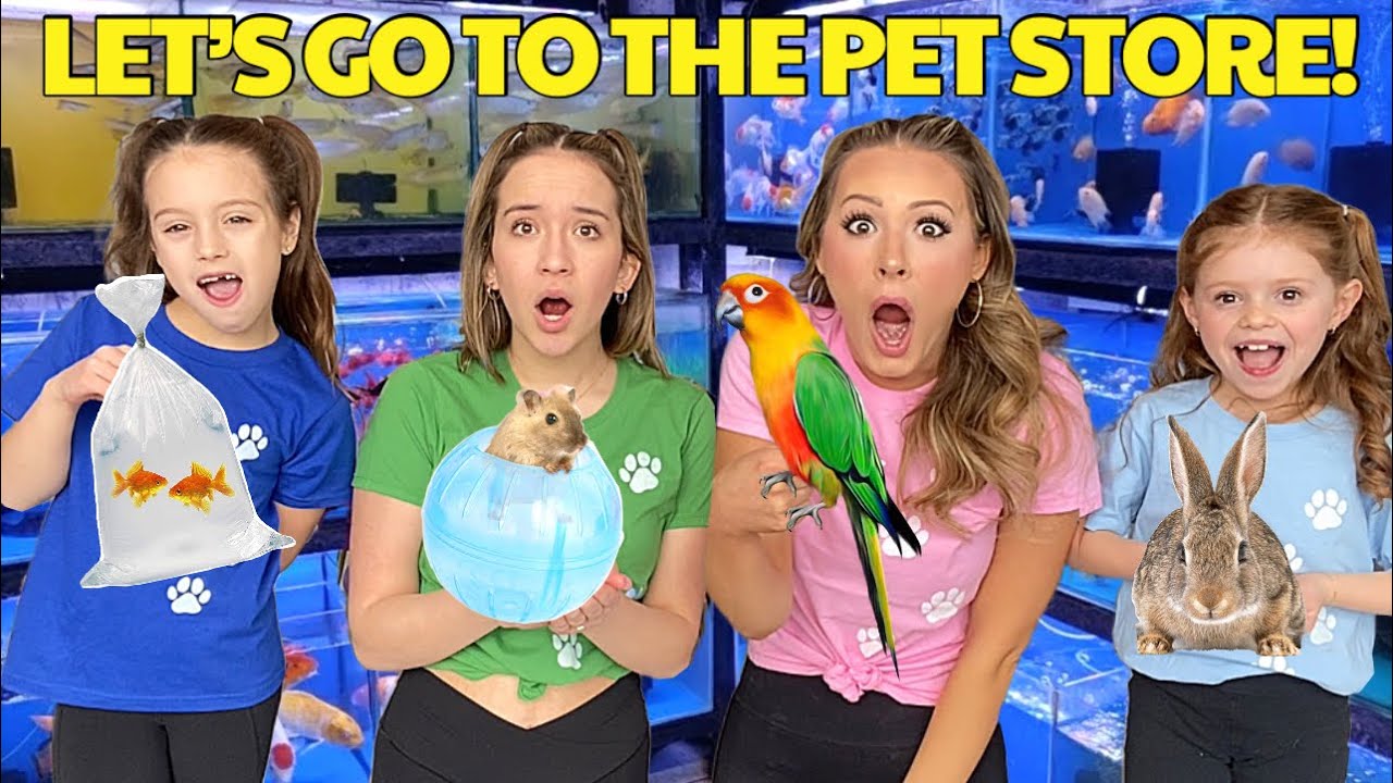 LET&rsquo;S GO TO THE PET STORE! 🐶🦜🐹🐠 ​@agset211 @HallieOnStage114 #pets #petstore #shopping #vlog