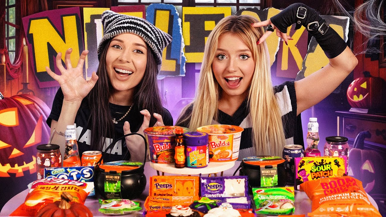 ASMR MUKBANG HALLOWEEN FOOD / feat Elsarca