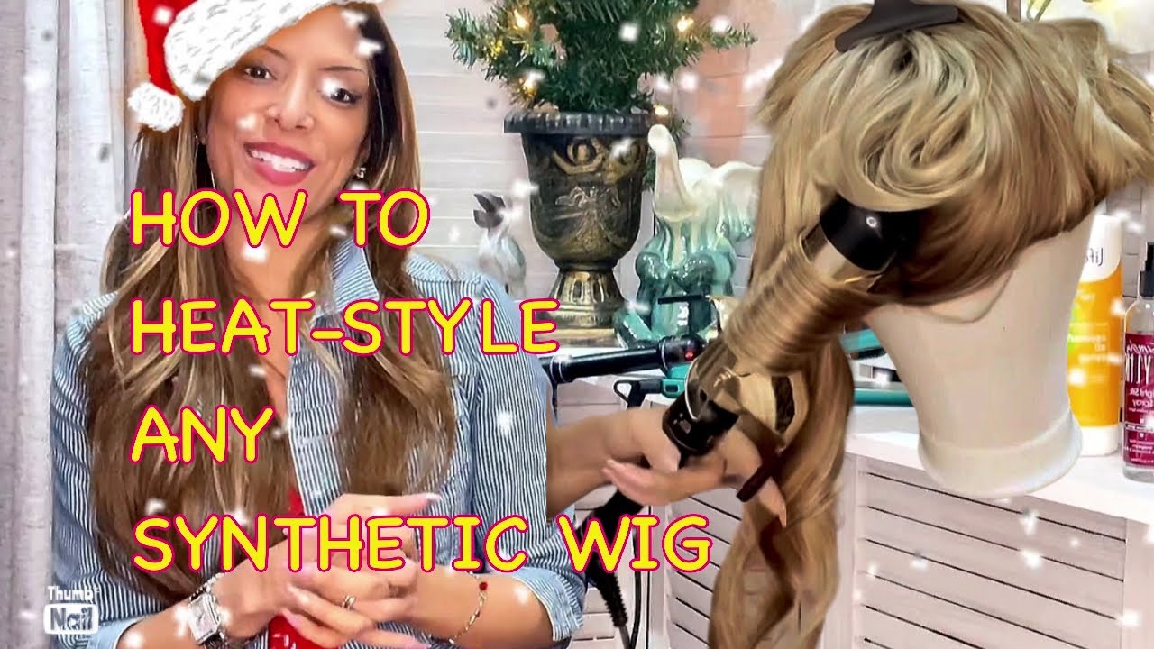 Hot Press & Curl ANY Synthetic Hair Wig using THIS technique! 🎄