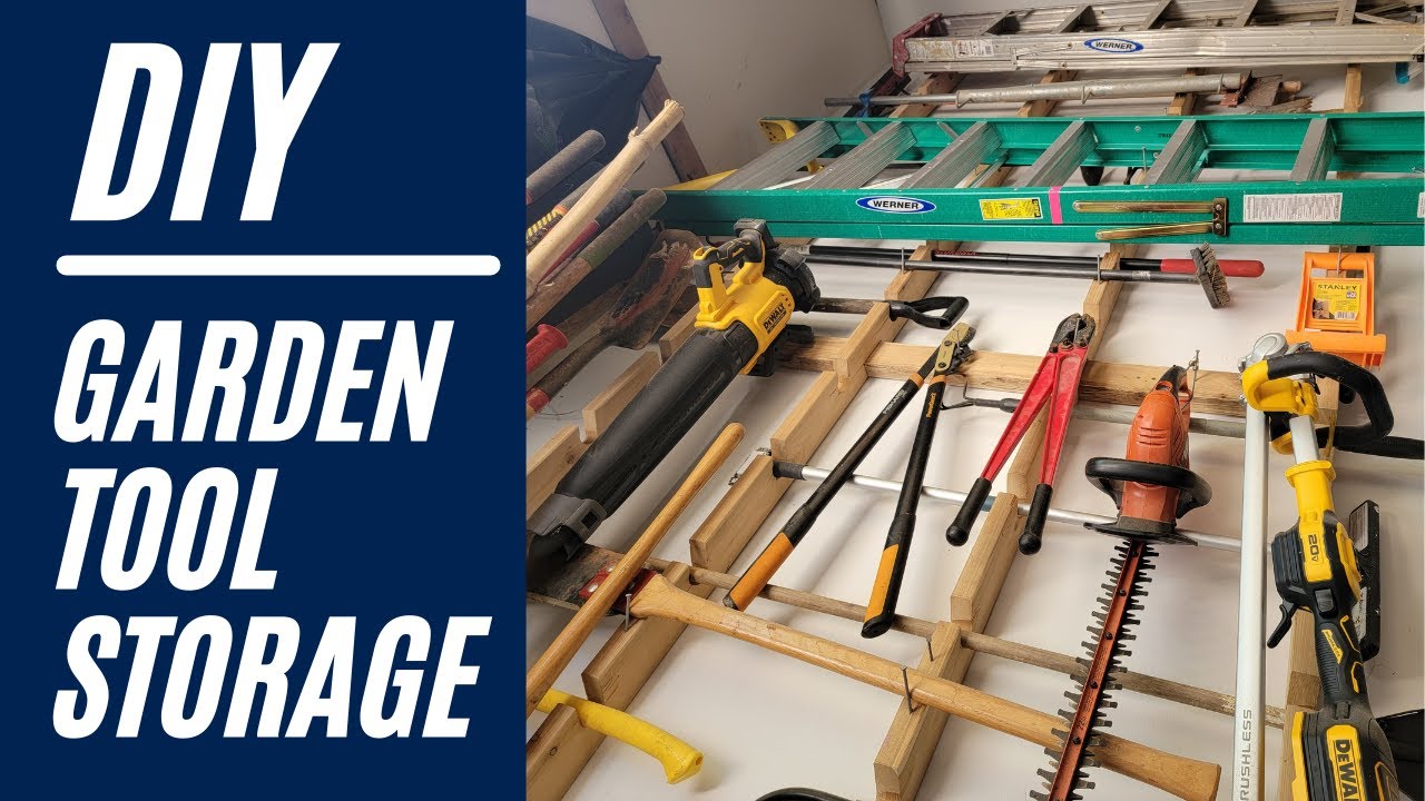 Стеллаж для хранения садовых инструментов своими руками из древесных отходов || Индивидуальная ко...