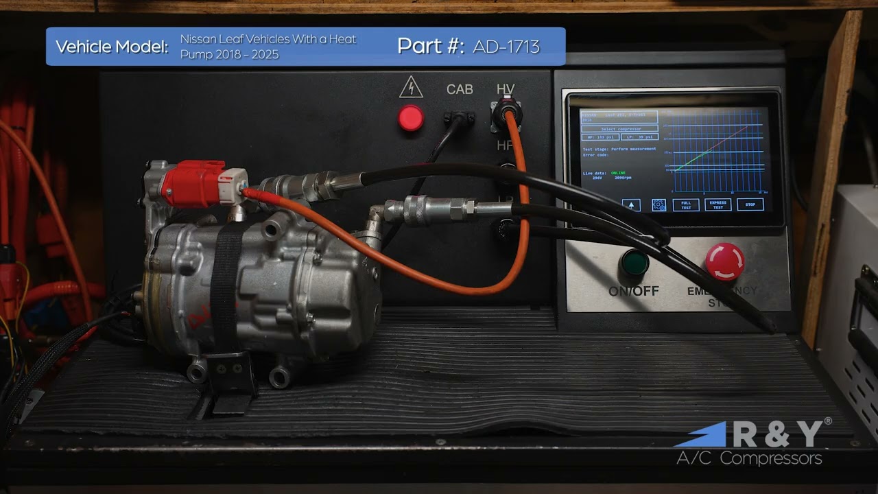 How We Test Every Nissan LEAF (2018 - 2025) A/C Compressor Before It Ships | R & Y A/C Compressors