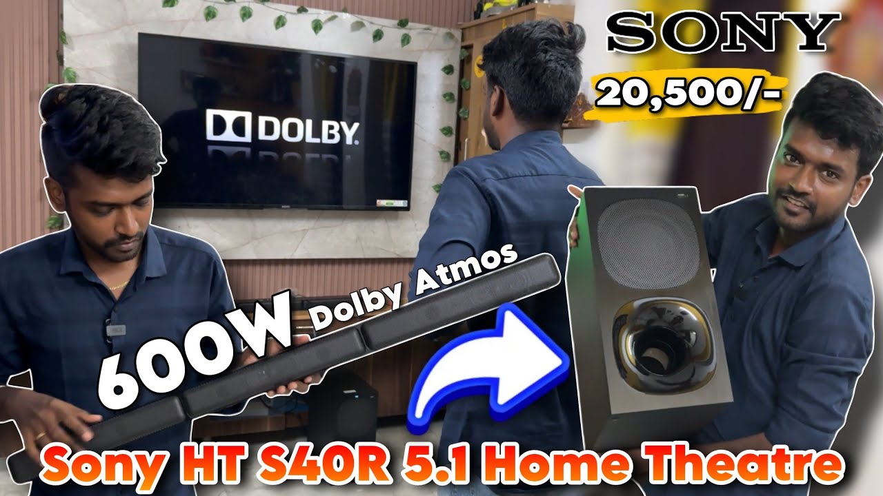 Sony HT S40R 5.1 Dolby Atmos 600w Home Theatre Review 🤯 Worth For Money 🤑 Sony Audio Candid Chandru