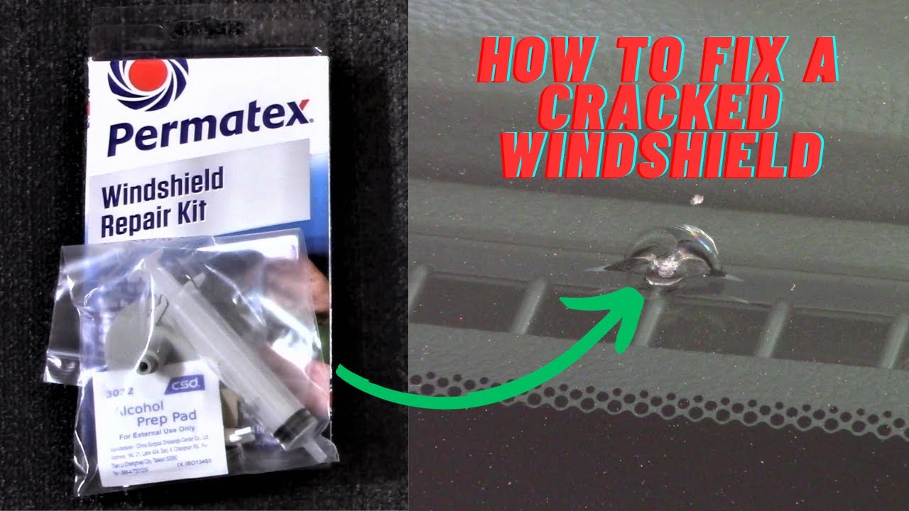 Repair a crack in your car’s windshield with a Permatex Kit