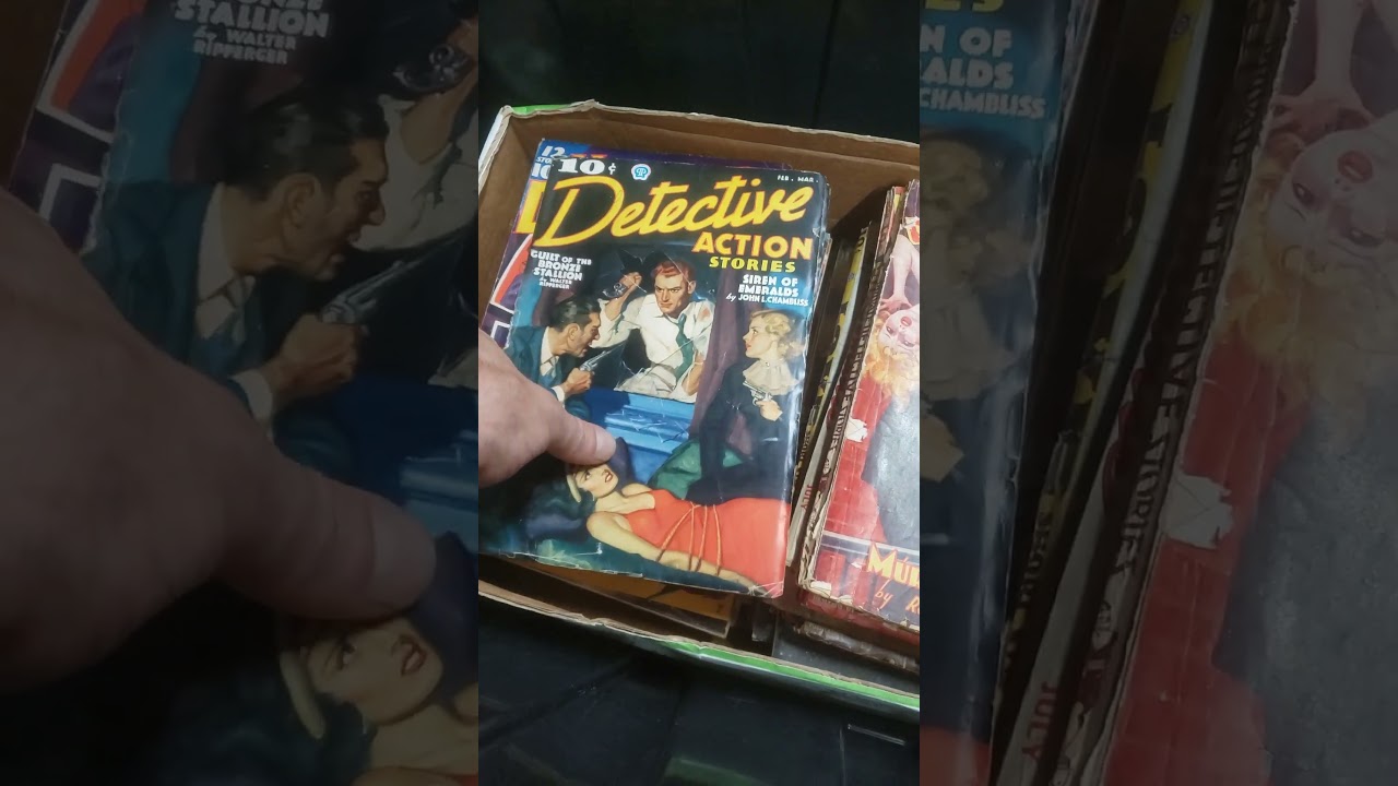 1930's pulp fiction dime books magazines #burlingtonontario #garagesalefinds #recordcollection