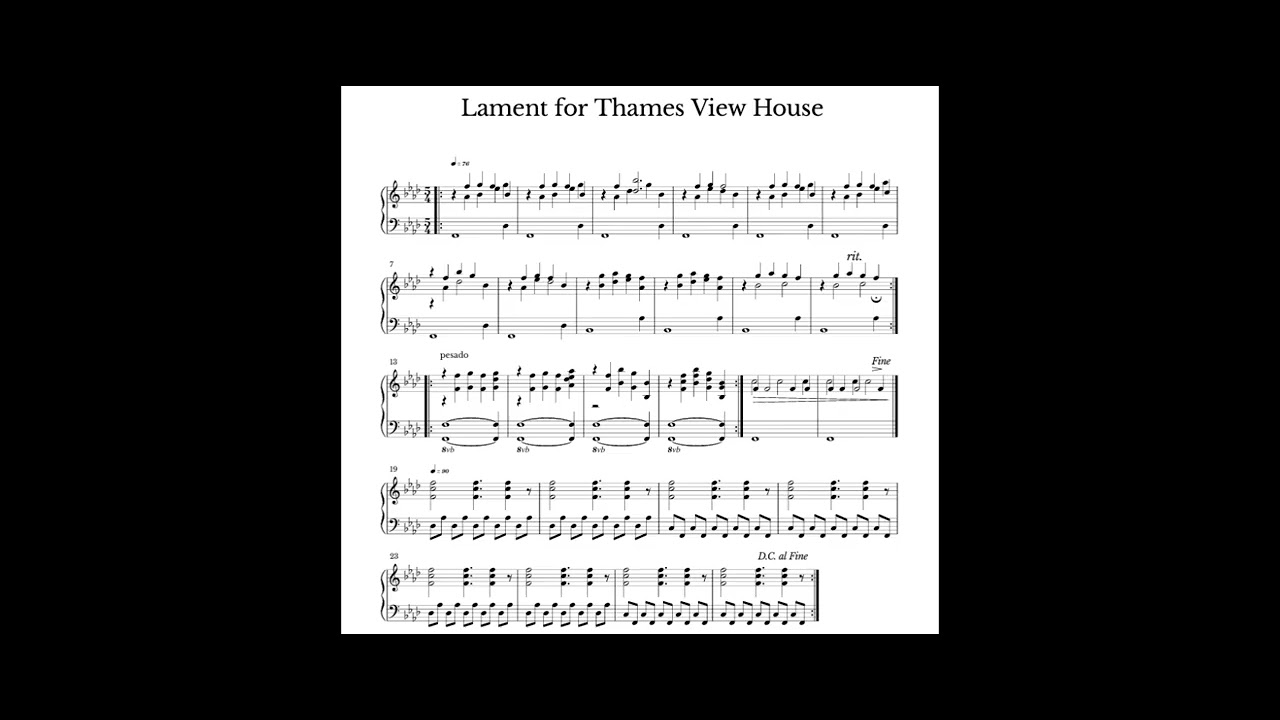 Walton on Thames Suite: A Lament for Thames View House