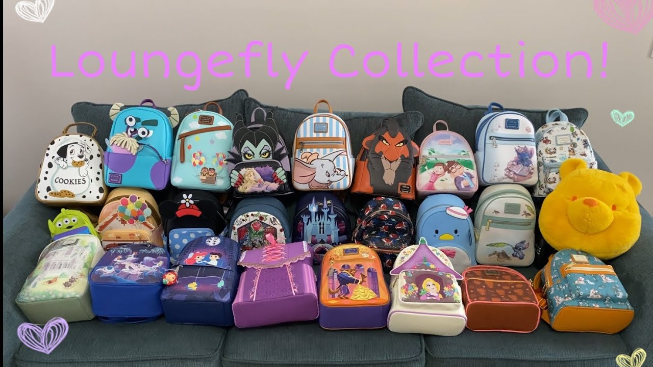 MY ENTIRE DISNEY LOUNGEFLY COLLECTION!! 💜✨