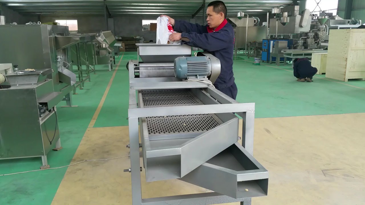 Commercial type pistachio shelling machine