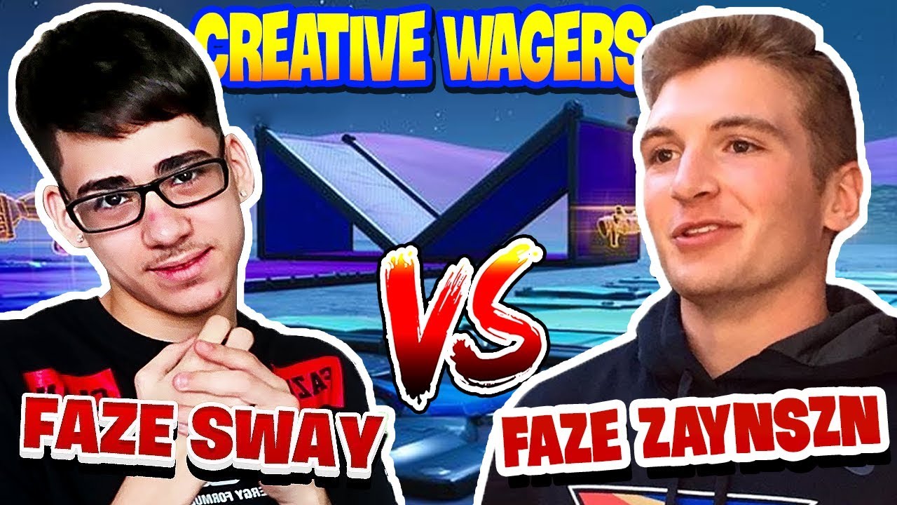 FAZE SWAY VS FAZE ZAYNSZN | 1v1 Creative wagers for $10,000