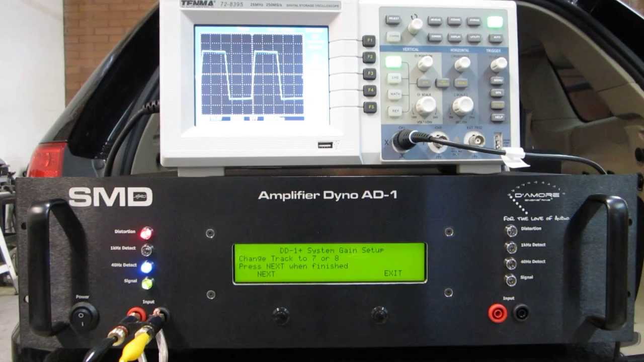 SMD / D'Amore Engineering AD-1 Amplifier Dyno demo part 1 (Gain and DD-1+ system)