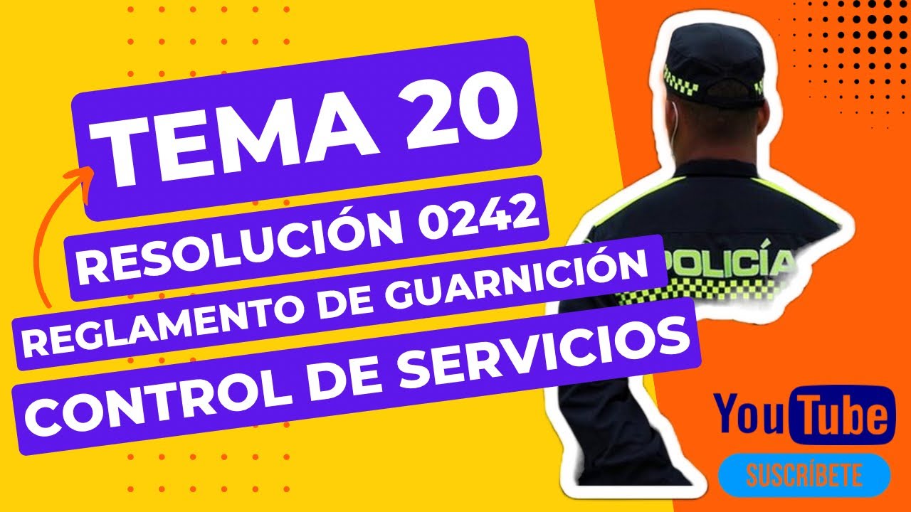 Resolución 0242 Reglamento de Guarnición y Control de Servicios (PARTE 1)