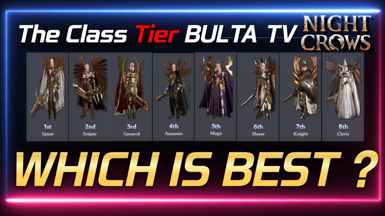 ⭐️불타TV의 나이트 크로우⭐️ 🔥 Which CLASS is the best ? PVP + PVE 🔥  #nightcrowsglobal #nightcrows #F2P
