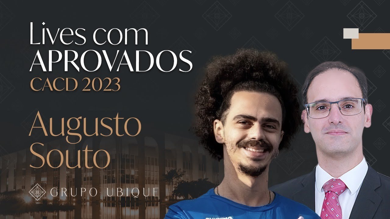 Entrevista com aprovados no CACD 2023 - Augusto Souto