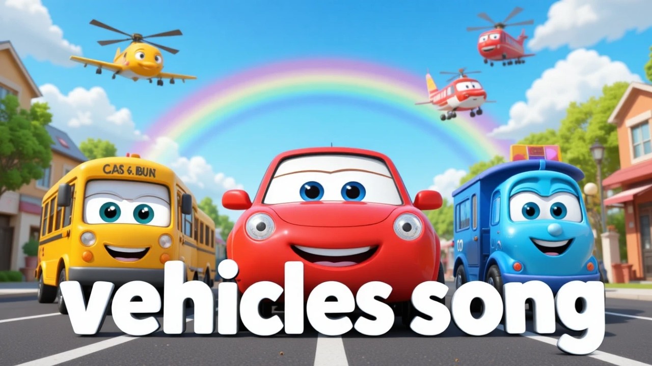 Vehicles Song for Kids | Learning Vehicles for Toddlers | Kids songs | LittleKidsYoutubeChannel