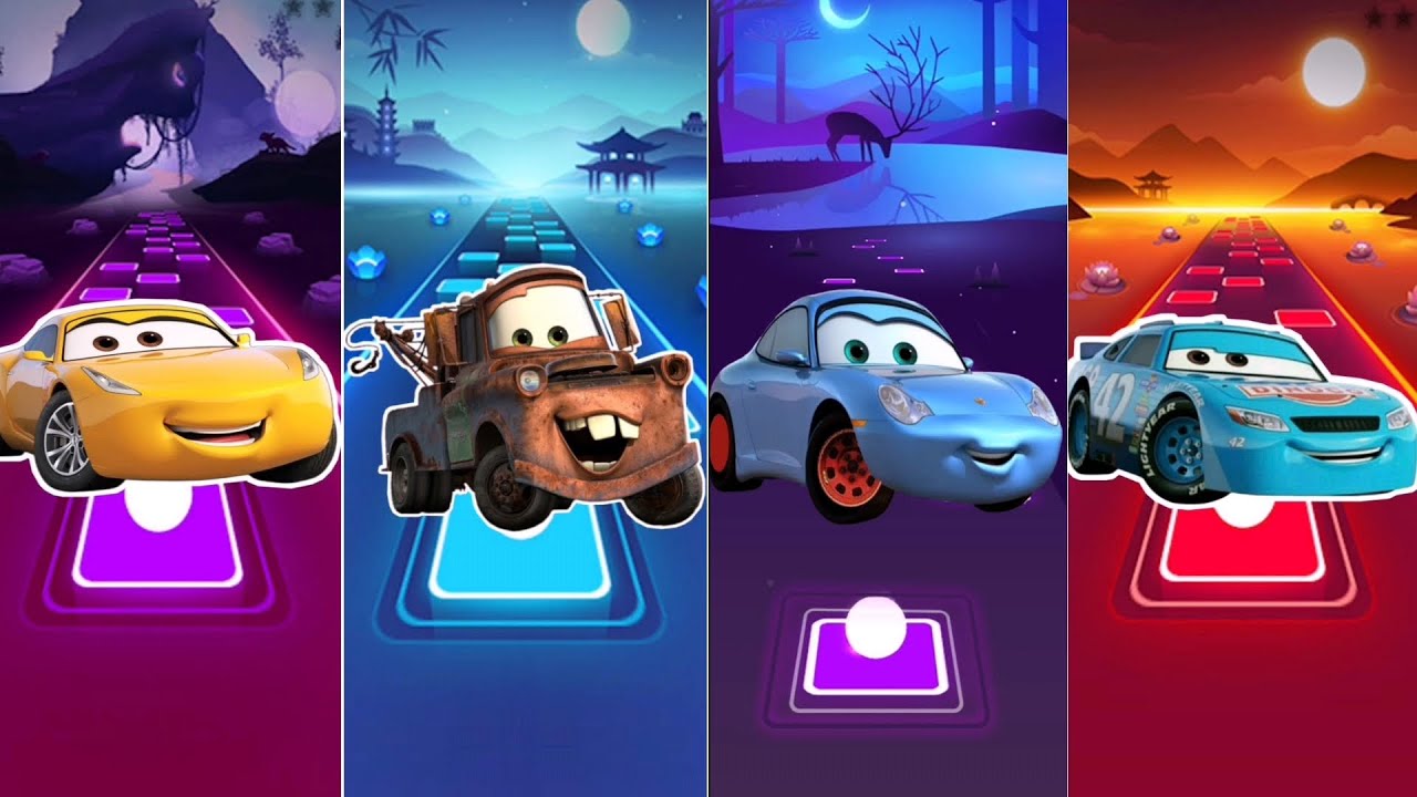 🌟 Best Tiles Hop Gameplay 2025 – Cars Movie Remix!