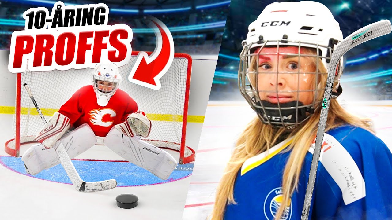 Testar Hockey mot 10-åriga proffs - Nervös*