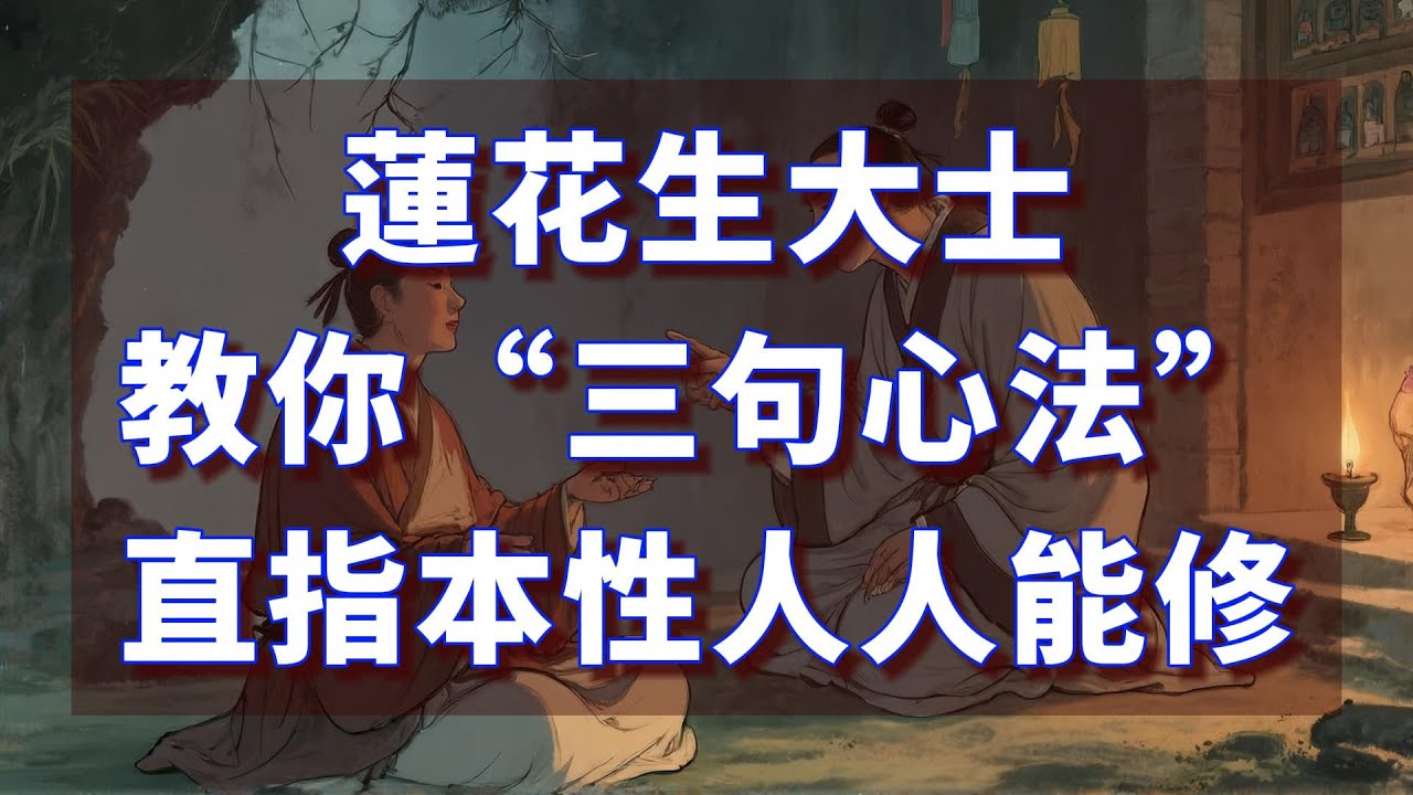 每个人都能成就的直指本性的三句心法#修行 #佛教 #佛法
