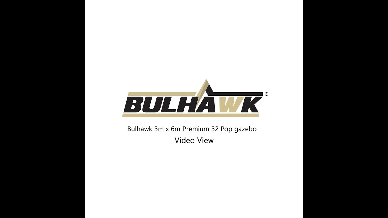 Bulhawk 3m x 6m Premium 32 Pop Up Gazebo Video View