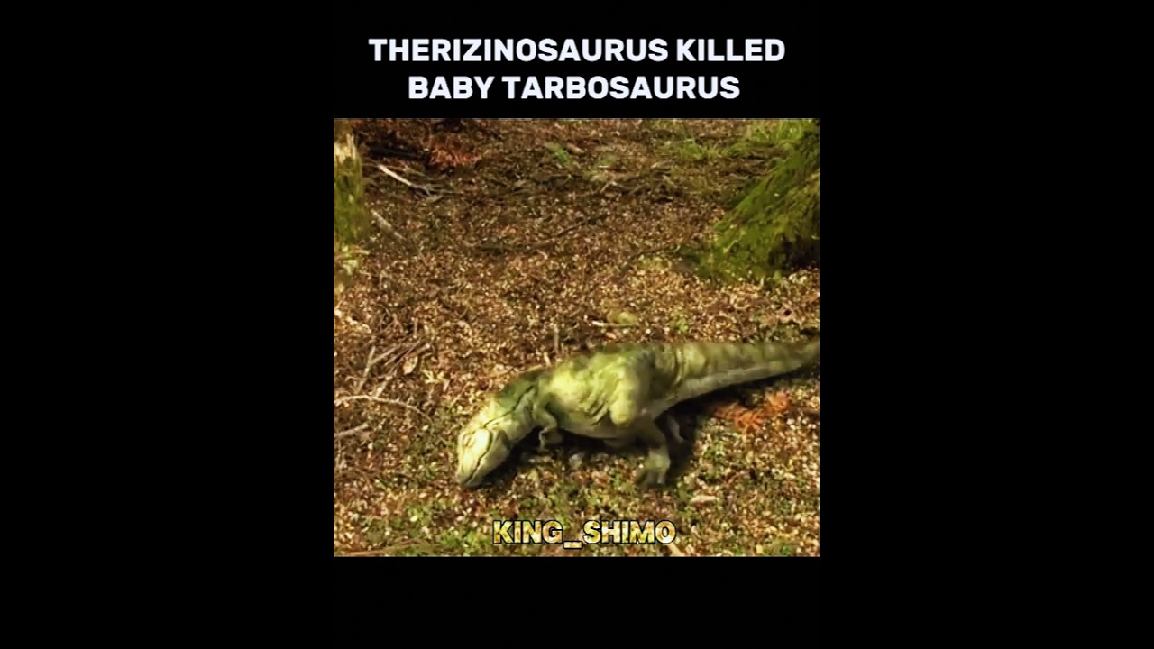 Mother Tarbosaurus's Revenge On Therizinosaurus | 