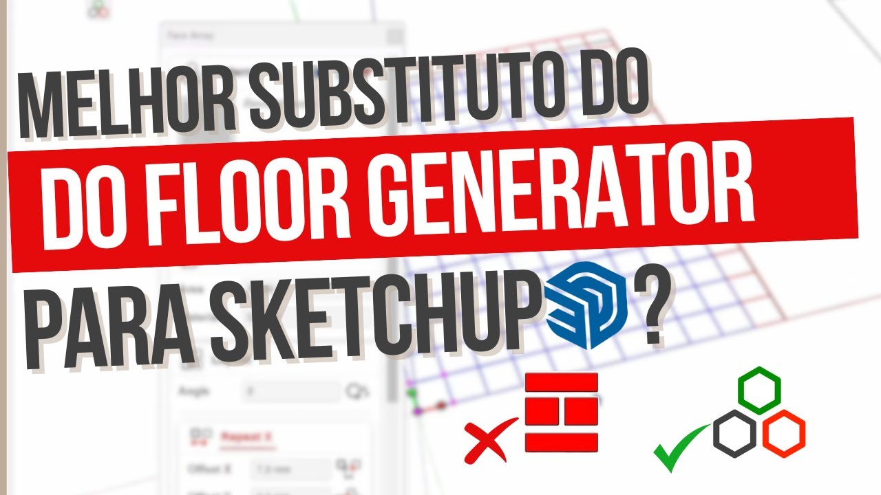 Curic Face Array: O Novo Plugin GRATUITO que Substitui o Floor Generator no SketchUp!