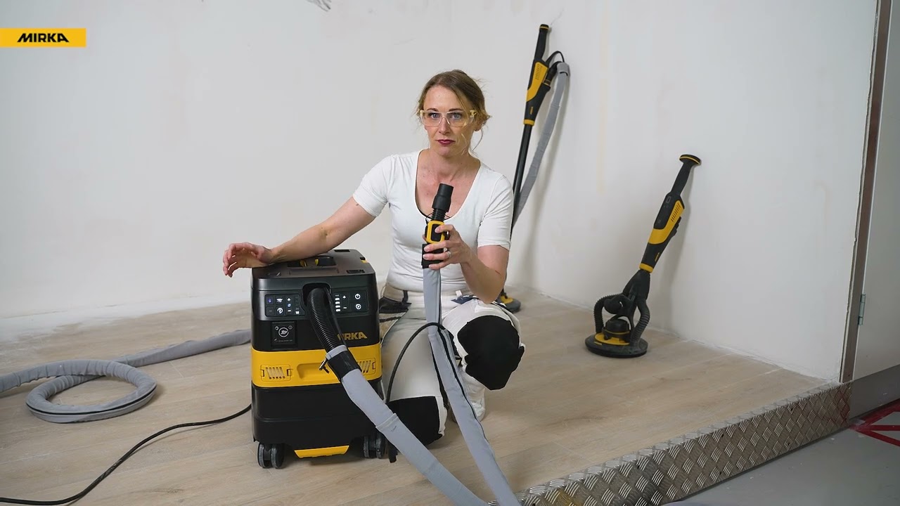 How to connect the Mirka remote control to DEXOS 1217 dust extractor