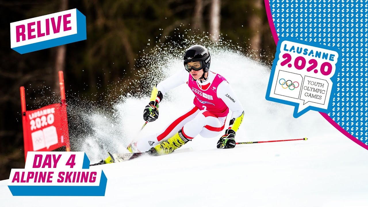 RELIVE - Alpine Skiing - Giant Slalom Run 1 - Day 4 | Lausanne 2020