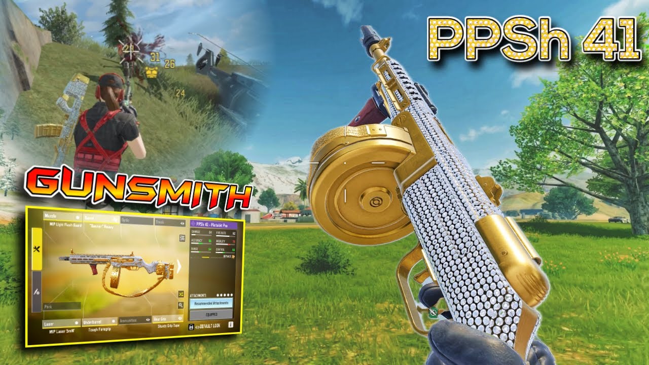 This PPSH-41 Gunsmith is FIRE🔥 in CLOSE & MID Range | CODM BATTLE ROYALE LEGENDARY GAMEPLAY
