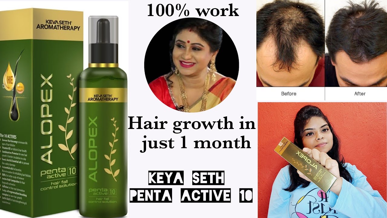 || Keya seth alopex penta active 10 review || How to control hairfall in 1month ||