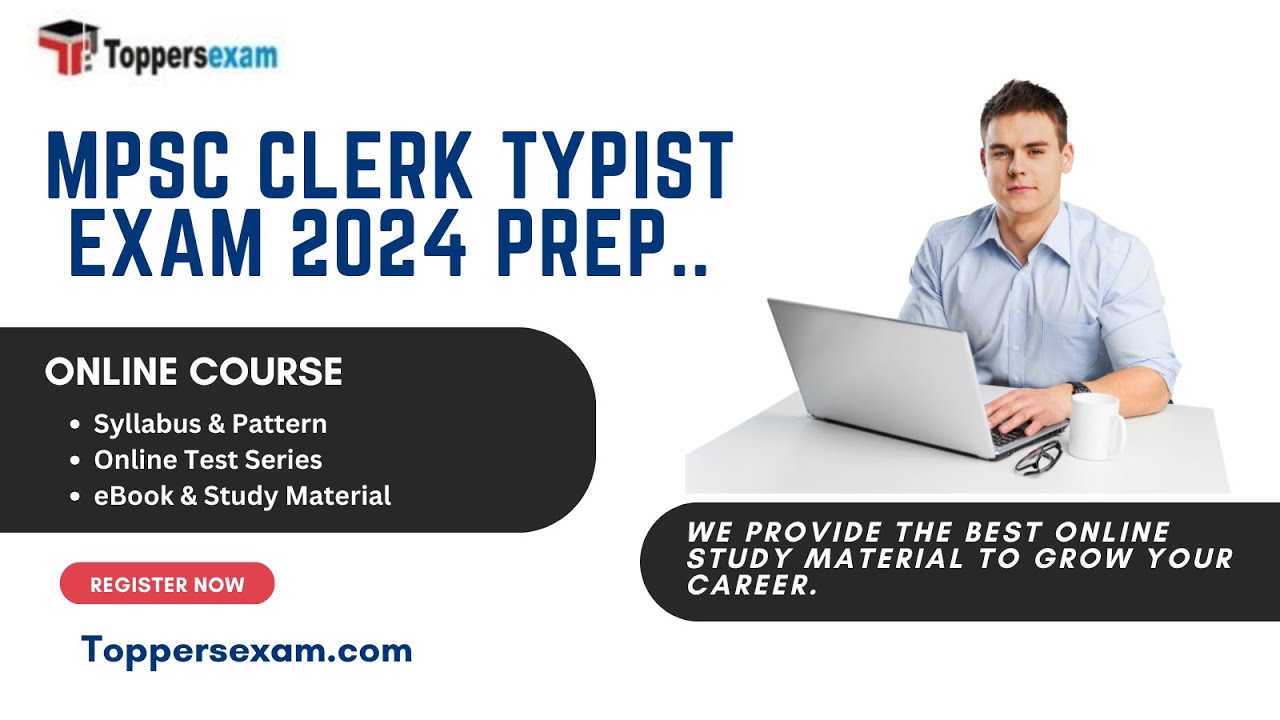 MPSC CLERK TYPIST Mock Test Free 2024, Syllabus & Pattern 2024, Ebook in pdf, Books