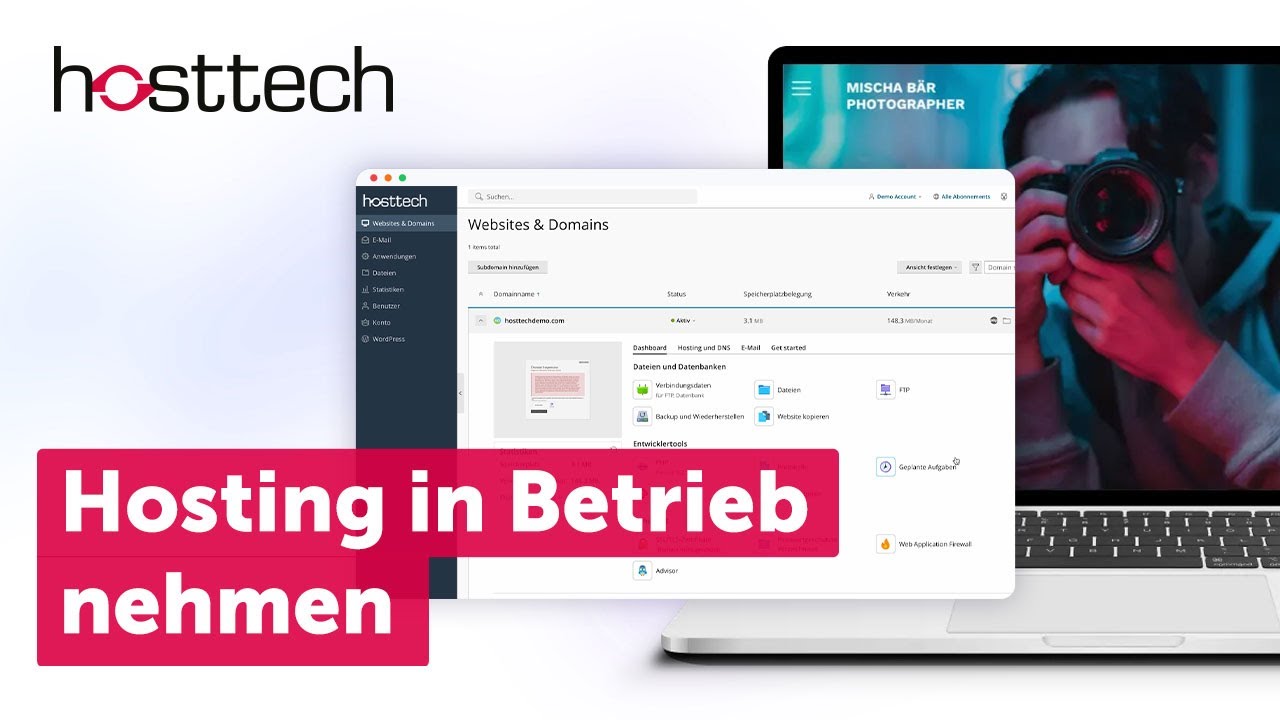 Hosting in Betrieb nehmen