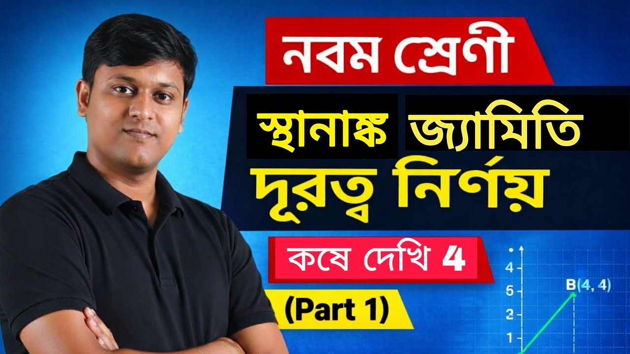 Kose Dekhi 4 | অধ্যায় 4 স্থানাঙ্ক জ্যামিতি দূরত্ব নির্ণয় Class 9 part 1 | #maths #class9 #education