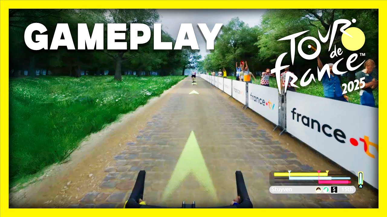 NEW Tour de France 2025 GAMEPLAY! - Paris-Roubaix / Trouée d'Arenberg