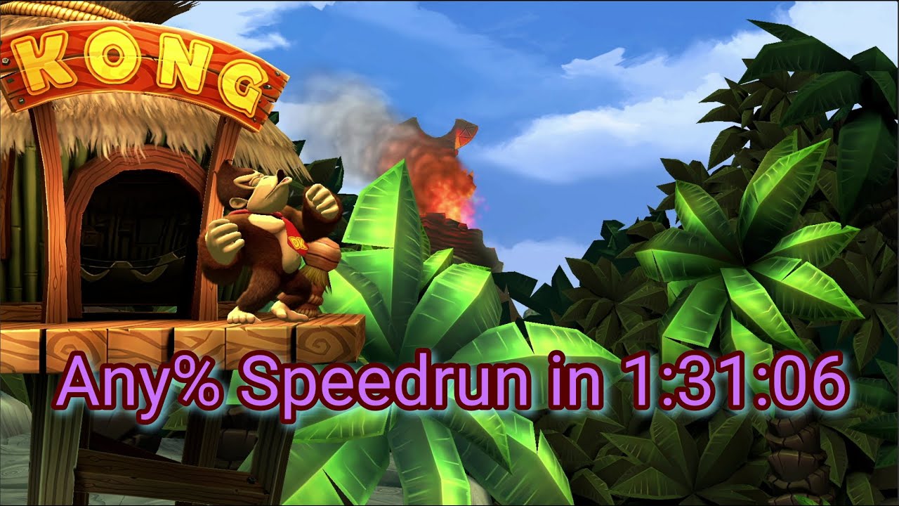 Donkey Kong country returns - Any% Speedrun in 1:31:06 [PB] 