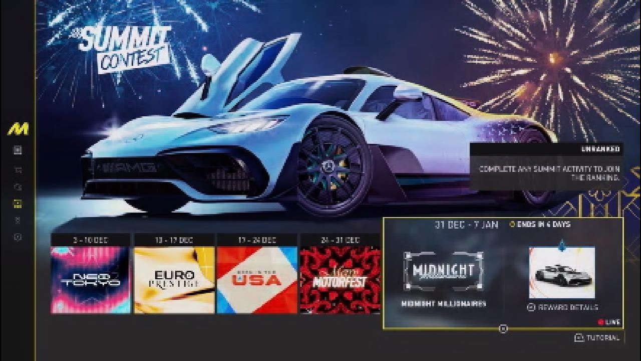 The Crew motorfest summit contest: Midnight Millionaires. My attempt (no commentary)