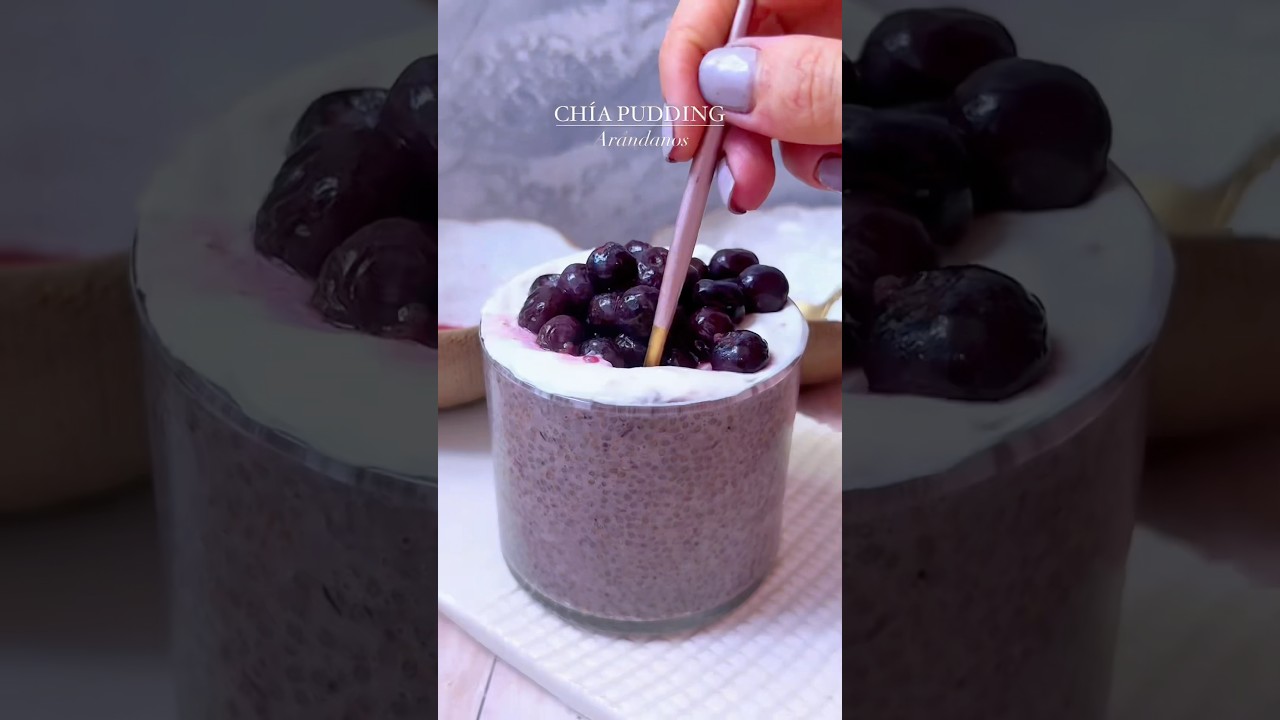 CH&Iacute;A PUDDING de AR&Aacute;NDANOS #keto #receta #sinazucar #recetasfaciles #postresaludable #desayuno #rico