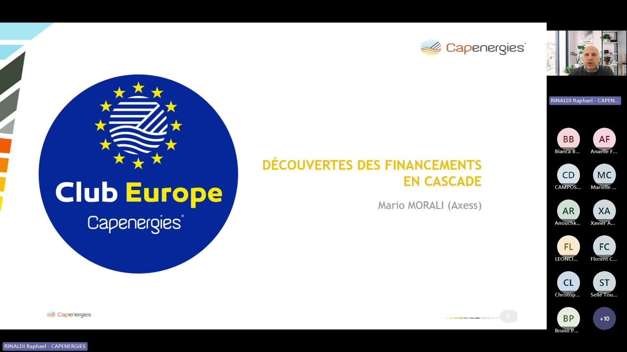 [Replay] Webinaire Club Europe   Financement européen en cascade