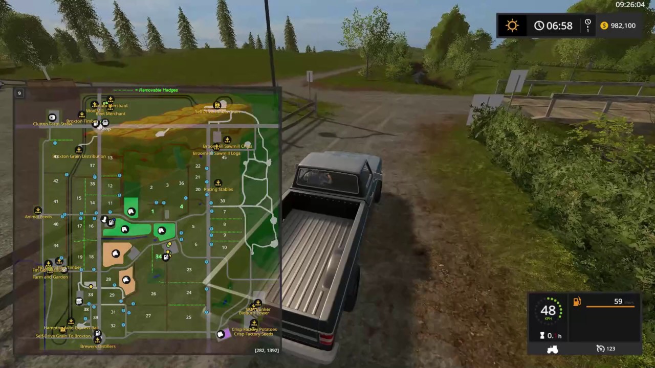 Map Review for Farming Simulator 17 #43  Broxton by KMW