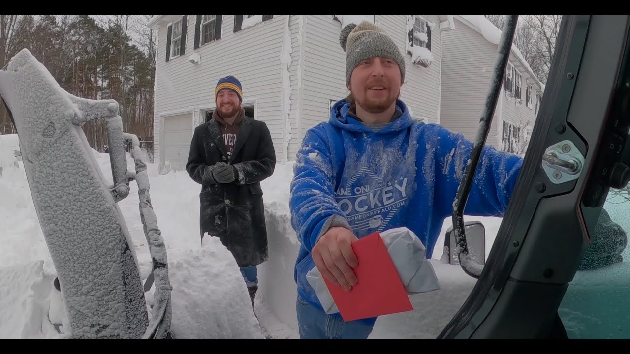 Blizzard Christmas Day Neighborhood Hero Is A Bobcat T66 Snow Blower #308