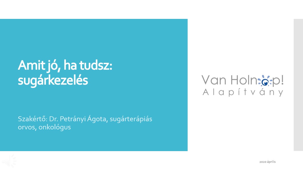Amit jó, ha tudsz: sugárkezelés