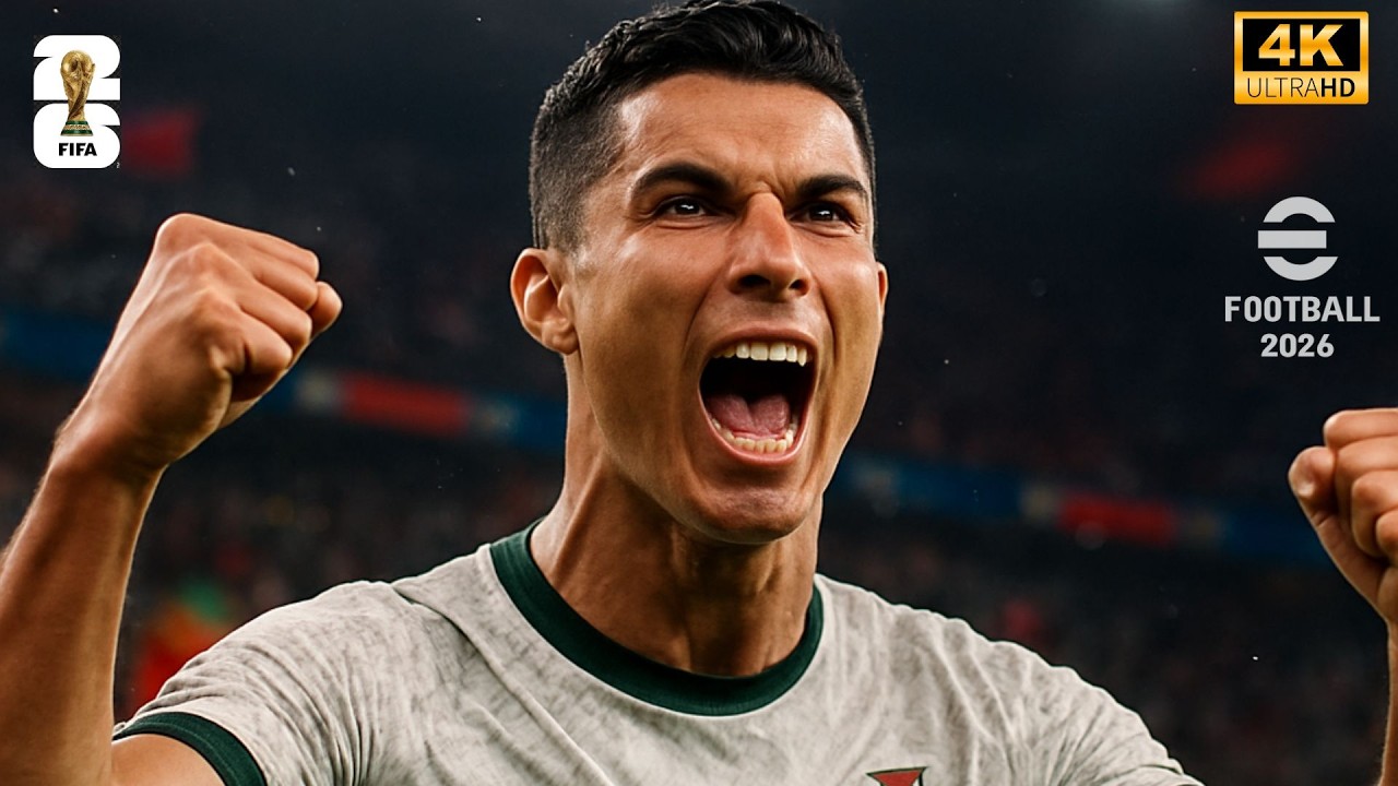 eFootball 2026 (PC) | Portugal vs France | 4K | Full Update Gameplay FIFA 2026