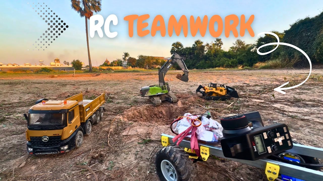 RC Works in Team Excavator Huina 1593 | RC Truck Lab