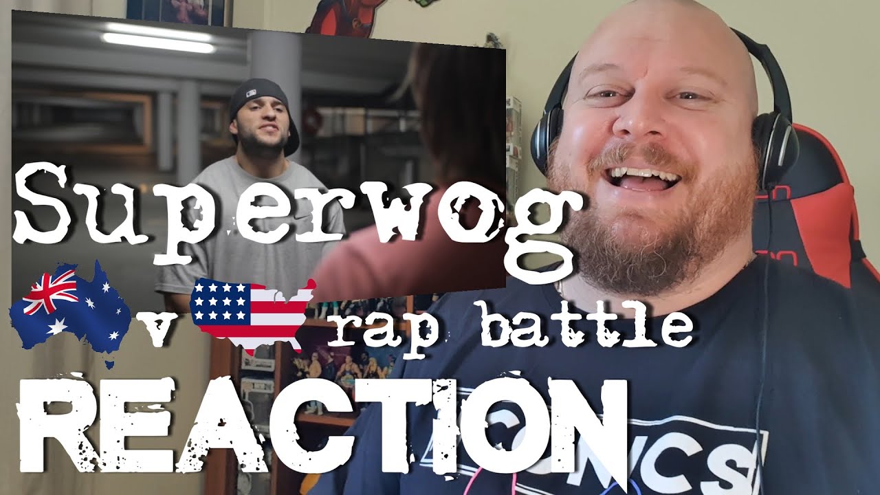 SuperWog — РЕАКЦИЯ на рэп-баттл США против Австралии — Они зажгли! ТЫ — ПОЗОР!!!! LMAO
