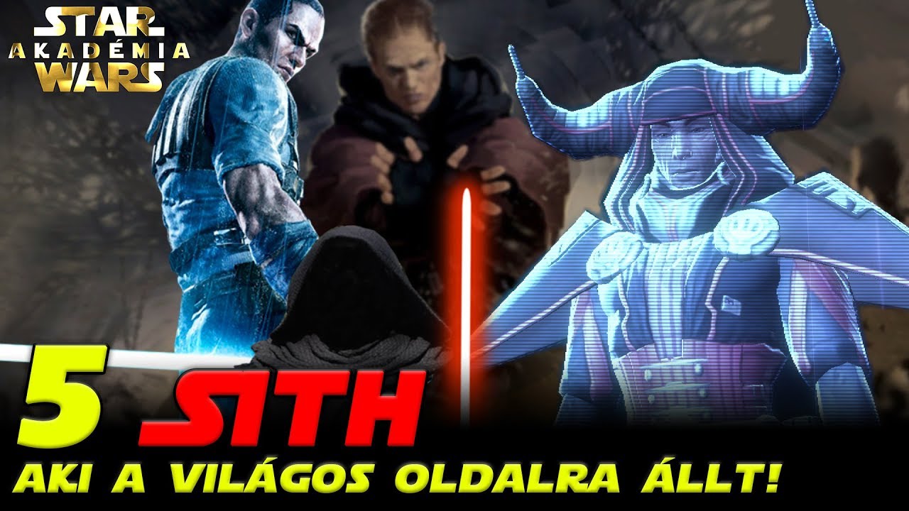 Sithek akik a világos oldal felé fordultak... | Star Wars Akadémia