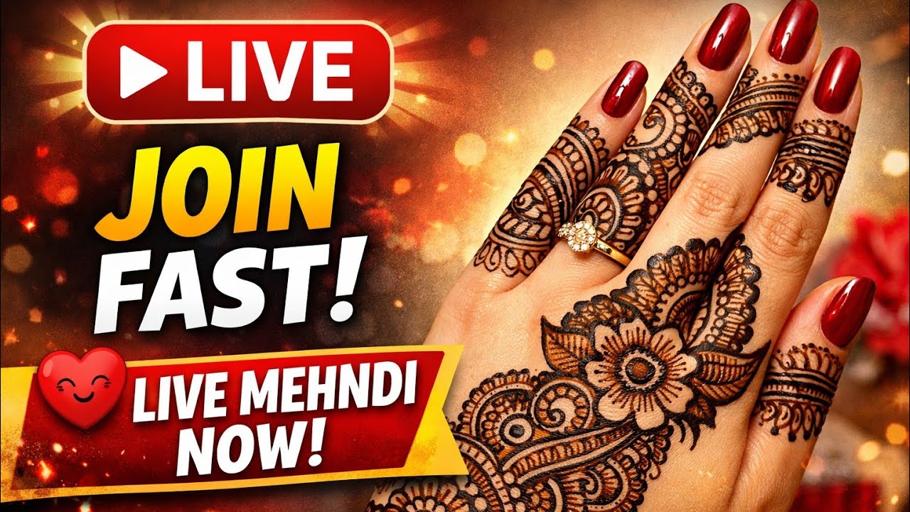Live Mehndi Design 🌿 अभी सीखें Easy Hand Mehndi | Join Now