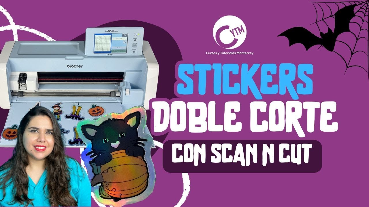 ¡Crea Stickers con Doble Corte para dar un toque más profesional con tu Scan n Cut! 🎨✂️