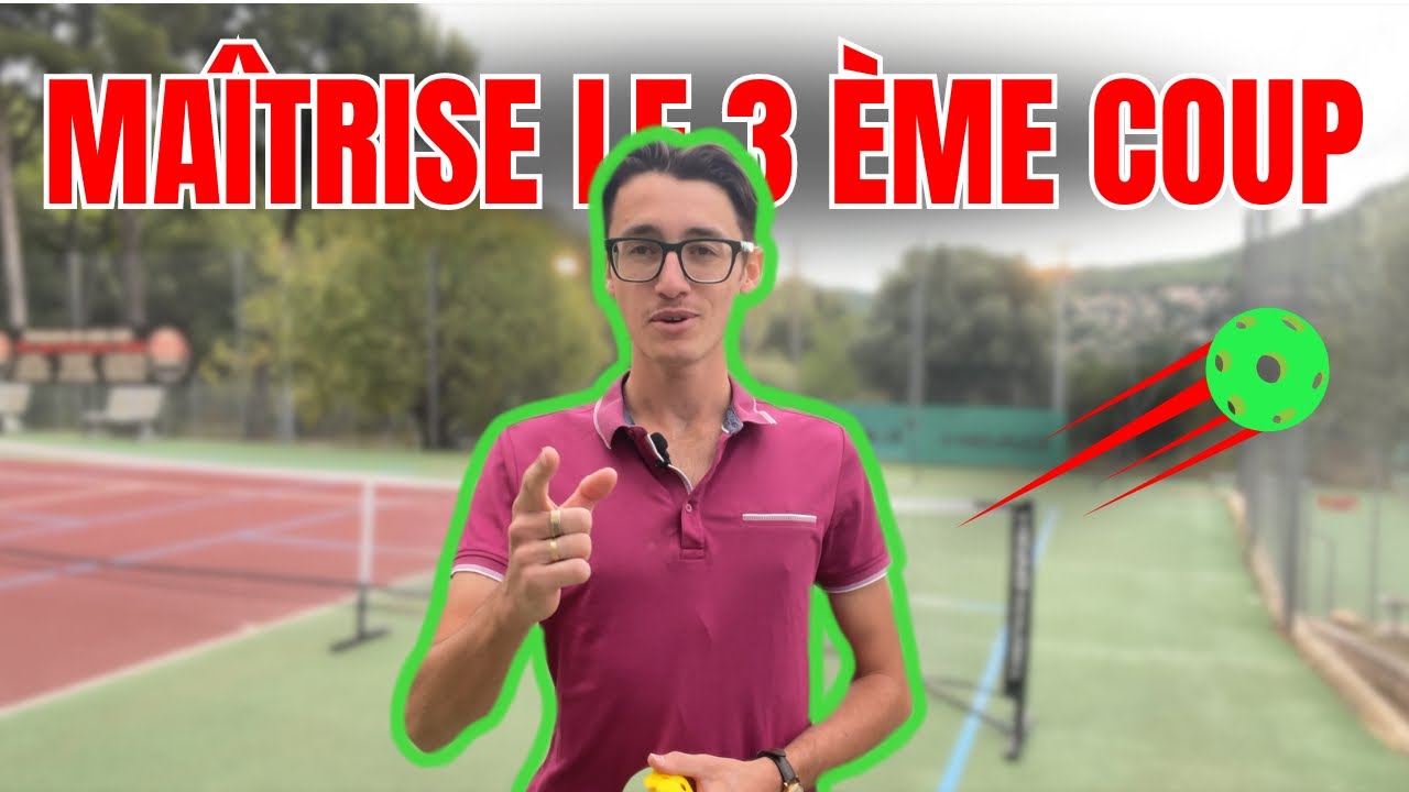 Comment améliorer instantanément votre 3ème coup au Pickleball ?