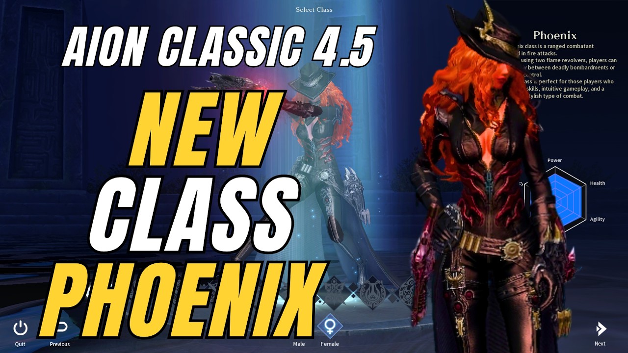 AION CLASSIC New Class Phoenix - HONEST First Impressions + Starting Gameplay Showcase Lvl. 1-10