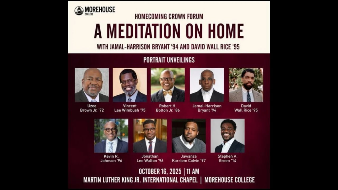 Homecoming Crown Forum: A Meditation on Home with Jamal-Harrison Bryant '94 and David Wall Rice '95